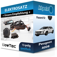 FüR Peugeot 4008 05.2012-Jetzt Towtec E-Satz 13Polig Fahrzeugspezifisch Neu