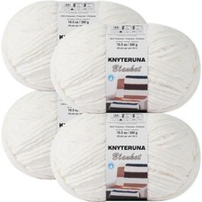  6 Super Bulky Blanket Yarn for Crocheting - 4 Skeins Each 10.5oz/300g, 220yd...