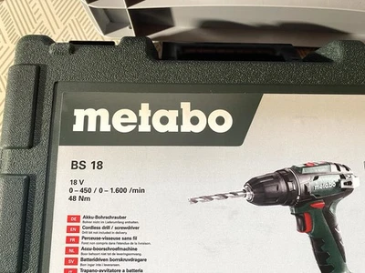 METABO BS 18 18V batería atornillador a batería taladro + envío gratuito DHL