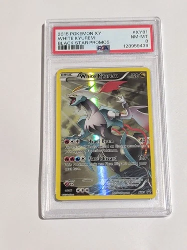 Pokemon 2015 Black Star Promo White Kyurem Card #XY81 PSA 8