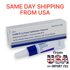 Terramy Veterinary Eye Ointment For Dogs ,Free Same Day Shipping from USA.Exp27