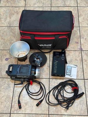 Aputure Light Storm LS C120D II LED Video Light Kit Tested Works Free Shipping