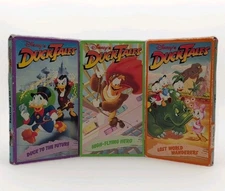 Disney’s Duck Tales Lot Of 3 VHS Lost World Duck to the Future High-Flying Hero