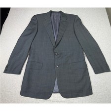 Ermenegildo Zegna Men 40R Gray 100 Wool 2 Button Blazer Sport Coat Business