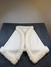Women's White Faux Fur Shawl/Wrap