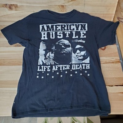American Hustle Life After Death T Shirt L Large Tupac Biggie Eazy E OG FLAVOR