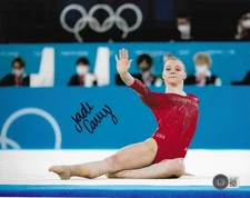 Jade Carey Signed 8x10 Photo BAS Autographed Olympic Gold Medal 97