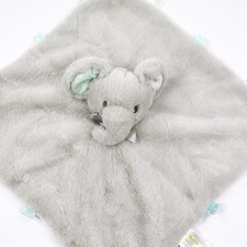Kellytoy Elephant Plush Lovey Minky Soft Security Blanket Mint Baby Lovie Rattle
