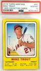 2018 Topps Heritage - 1969 Collector Cards Mike Trout #69CC-MT PSA 10 Angels