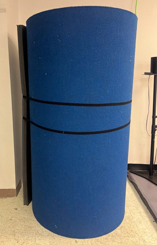 Mat Supplier Group Roll-Out Cheerleading Gym Mat Blue Foam 6 Ft X 38 Ft