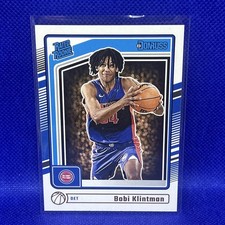 2024-25 Panini Donruss Bobi Klintman Rookie Card #207 - Pistons