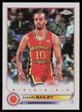 2022 Topps Chrome McDonald's All American #13 Amari Bailey Refractor