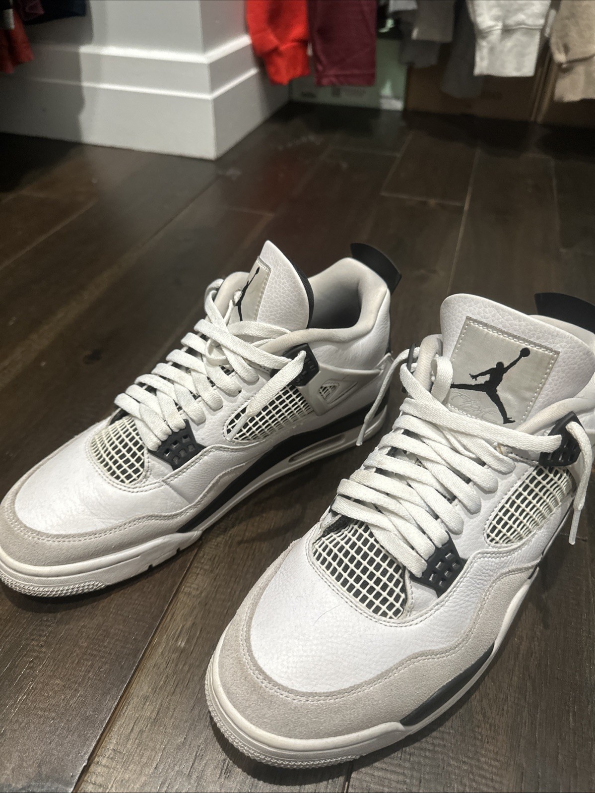 Jordan 4 Retro Military Black, Size 11, Used