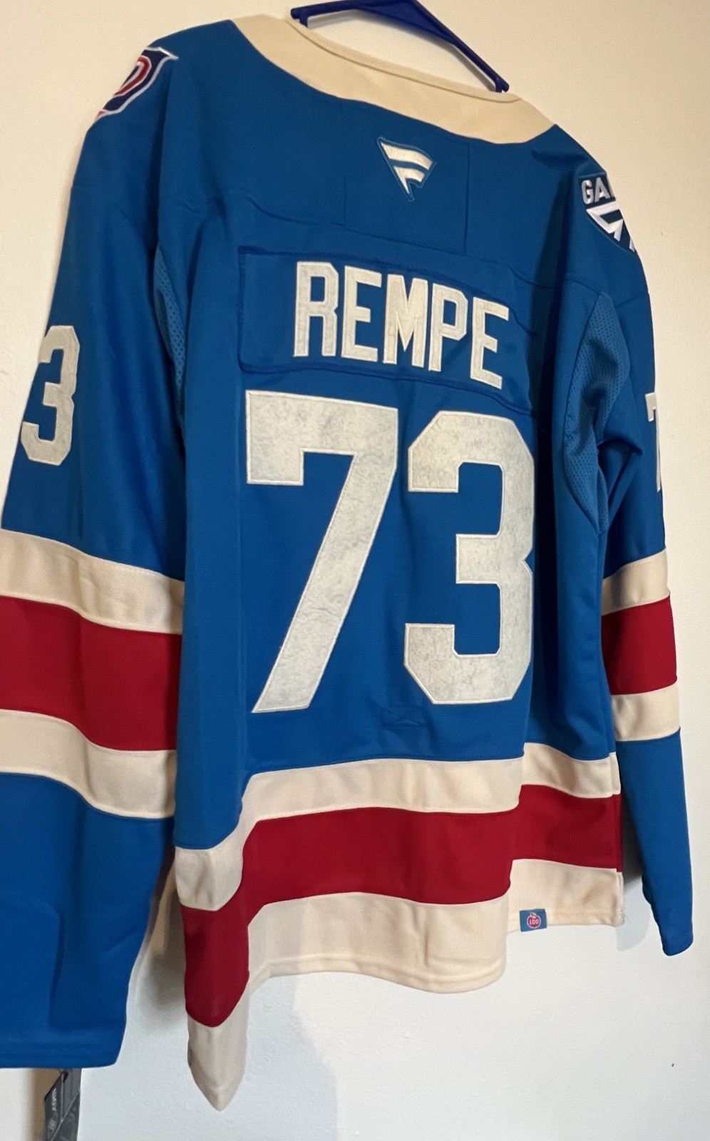 New York Rangers #73 Matt Rempe Centennial 2025 Stitched Limited Jersey 2XL