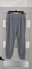 Athleta Womens Salutation Jogger Pants Size Large, Light Blue, Pockets EUC 