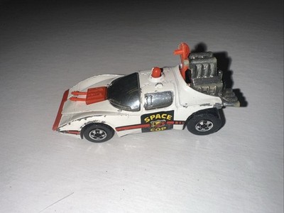 Hot Wheels Science Friction Space Cop 1977 White Blackwall Made In Hong Kong