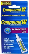 Compound W Wart Remover Gel Fast Acting Relief Maximum Strength Non Drip 0.25oz