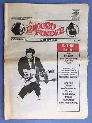 The RECORD FINDER - No.127 Mar-Apr 1997 - Hard To Find US Newspaper for Vinyl