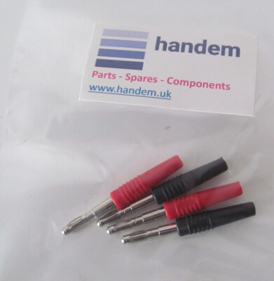 Wanderstecker, Hammant und Morgan. 3mm Bananenstecker.  2 Paar, schnelle Lieferung