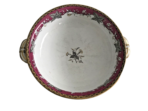 ANTIQUE MINTON Crane Bill Pattern Double Handled Tureen / Bowl - Picture 2 of 14