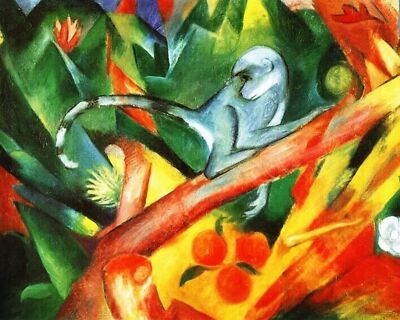 The Little Monkey Abstract Print 11x14 Acid-Free Museum 100% Cotton A58