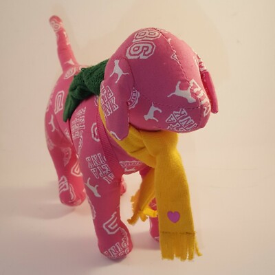 Victoria's Secret Pink Plush Dog Phi Beta Pink College Green