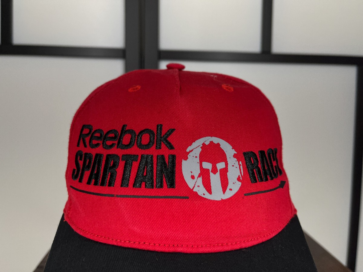 Spartan Race Hat Cap Strap Back Adult One Size Red Cotton Obstacle