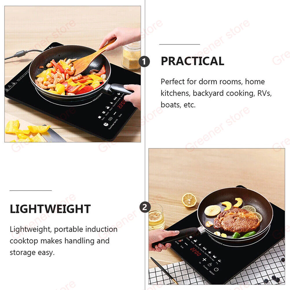 Electric Induction Hob Portable Cooker Digital Touch Single Cooker Hot Plate - Picture 9 of 13