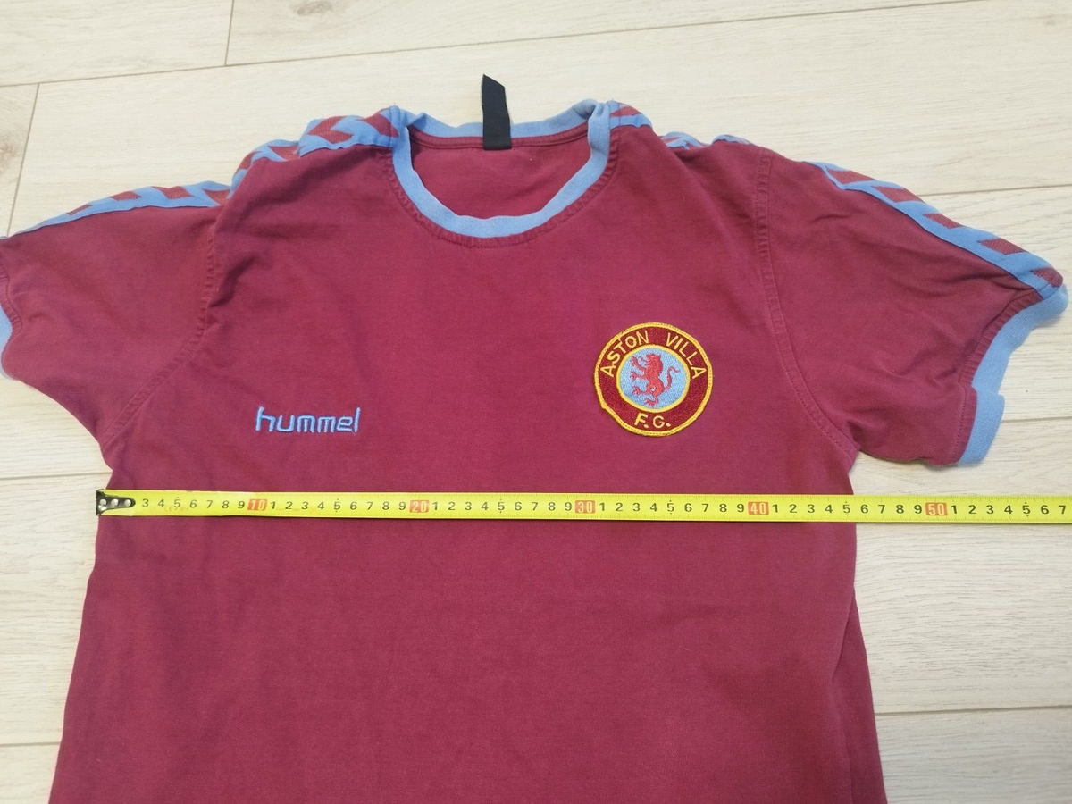 Aston Villa football jersey training shirt Hummel size S | eBay
