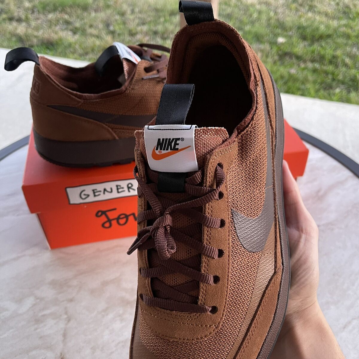 Tom Sachs x NikeCraft General Purpose Shoe Brown Size 10.5W/9M