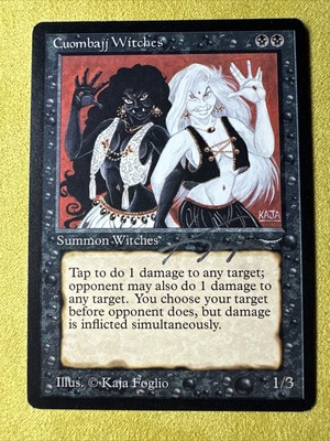 Cuombajj Witches - Arabian Nights - Magic The Gathering - Signed