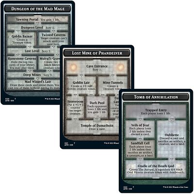 MTG Adventures in the Forgotten Realms Oversized Dungeon Cards