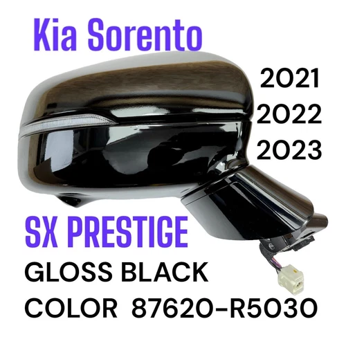 2021-2023 Kia Sorento SX Prestige Right Side Mirror Gloss Black 87620-R5030 Mint