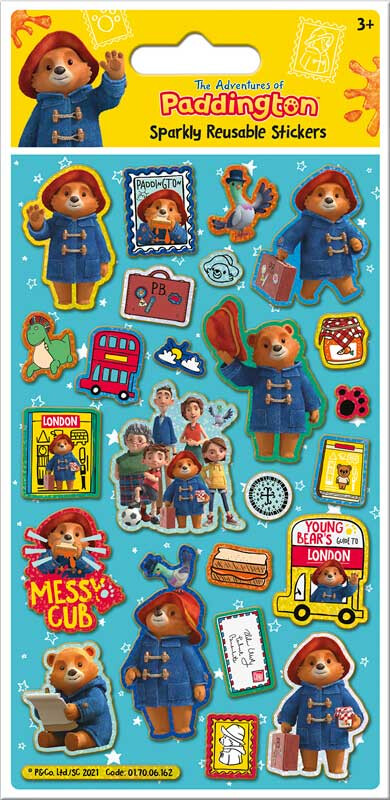 Paper Projects Bear The Adventures of Paddington-Confezione Assortiti, Include 3 Tipi di Adesivi, Perfetti per Decorazioni e Scrapbooking, Multicolore, 24.5cm x 11cm, 01.70.31.024