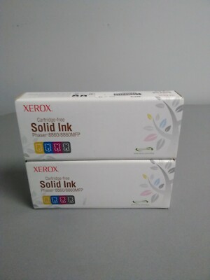  XEROX 016217200 PHASER 8860 8860MFP SOLID INK RAINBOW COMBO PACK LOT OF 2