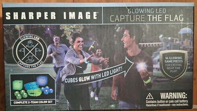 NEW Capture the Flag Glow-in-Dark Outdoor Night Time Game by Sharper Image 