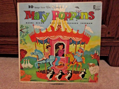 RECORD/LP - 10 Songs from Disney's Mary Poppins - 1964 - High Fidelity - DQ-1256