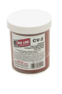 Red Line CV-2 Grease Red Moly High Performance Extreme Pressure (14-Ounce Jar)