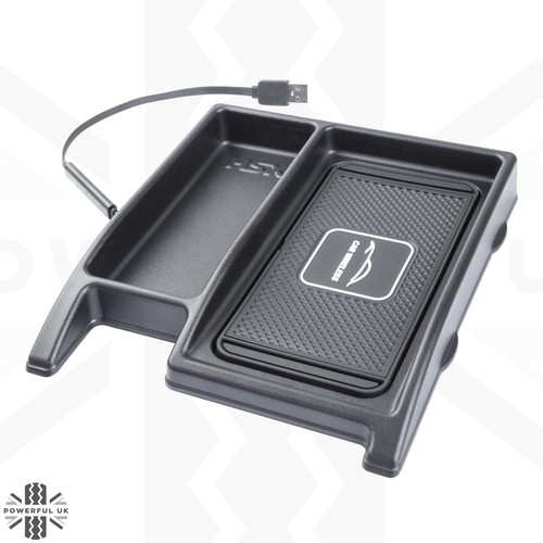 Wireless phone charging tray for Range Rover Sport L494 dash storage USB Fast QI - Picture 3 of 12