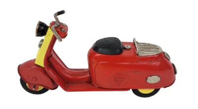 Vintage Bandai Mitsubishi Silver Pigeon Tin Litho Scooter Vintage Bandai Mitsubishi Silver Pigeon Tin Litho Scooter