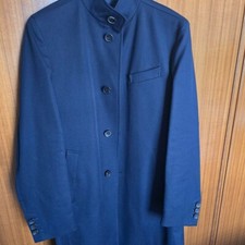 Hugo Boss Dark Blue Regular Cotton Formal Coat Overcoat Medium