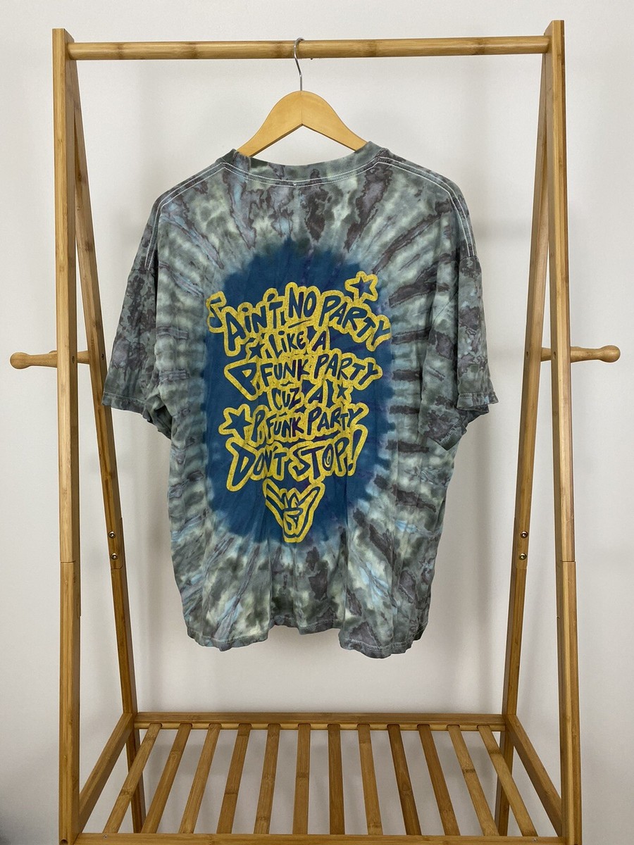 RARE VTG George Clinton Tie Dye Parliament Funkadelic Rap Tee T