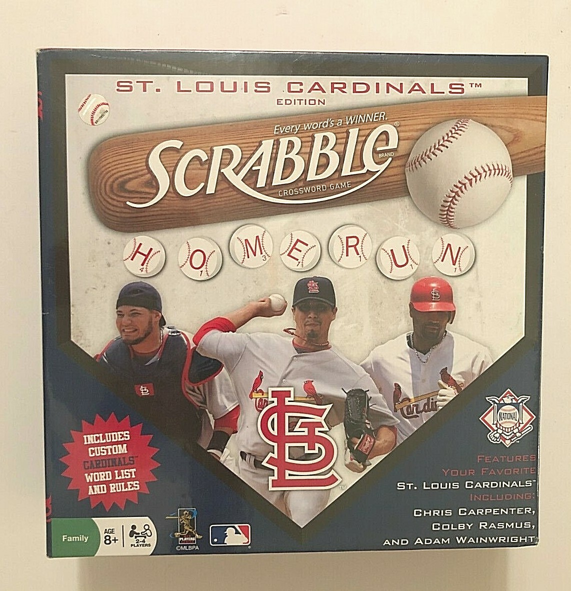 2009 MLB St. Louis Cardinals Baseball Edition Fundex Scrabble Board Game New