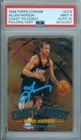 Allen Iverson 1998 Topps Chrome Coast To Coast #CC9 PSA DNA MINT 9 Auto 10