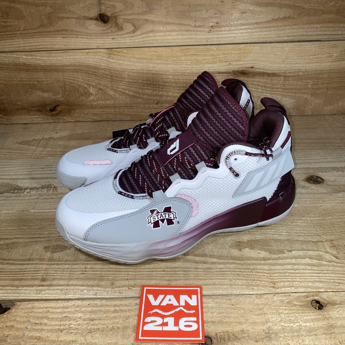 NEW: RARE SZ 9.5: Adidas SM Dame 7 Extply Mississippi State  display picture 1