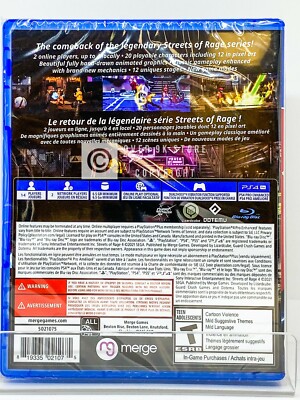 Streets of Rage 4 Anniversary Edition - PS4 - Brand New