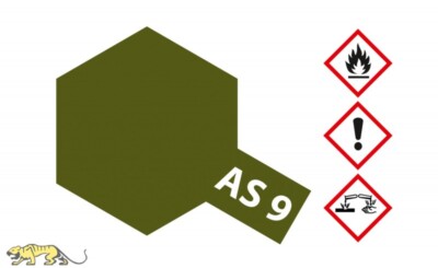 Tamiya 86509 AS9 / AS-9 Dark Green - RAF - Dunkelgrün - Matt - 100ml