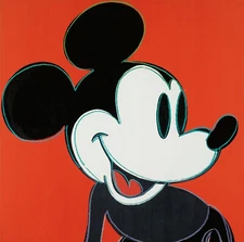ANDY WARHOL Poster or Rolled Canvas Print "MICKEY MOUSE (MYTH SERIES)"