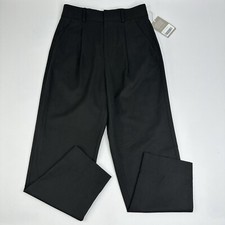 Everlane Tencel Way-High Taper Pant Black High Rise Pleated Trousers Size 2 NEW