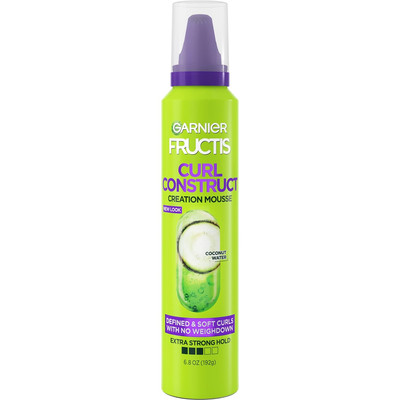 Fructis Style Curl Construct Creation Mousse, 6.8 Oz, 1 Count (Packaging May Var